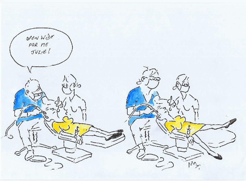 Open wide for me Julie!